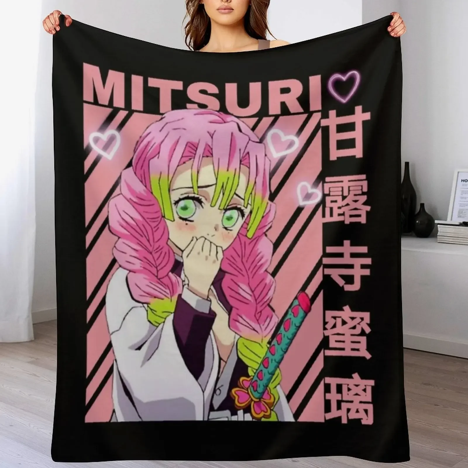 

Love Hashira Throw Blanket christmas gifts Thin warm for winter Heavy Blankets