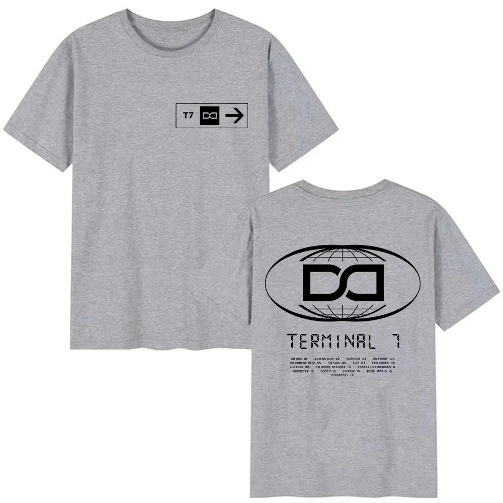 Summer Rapper Djadja & Dinaz TERMINAL 7 Album 2026 Grafik-T-Shirts für Männer und Frauen Vintage Mode Baumwoll-T-Shirt Herren Streetwear – Detail 6