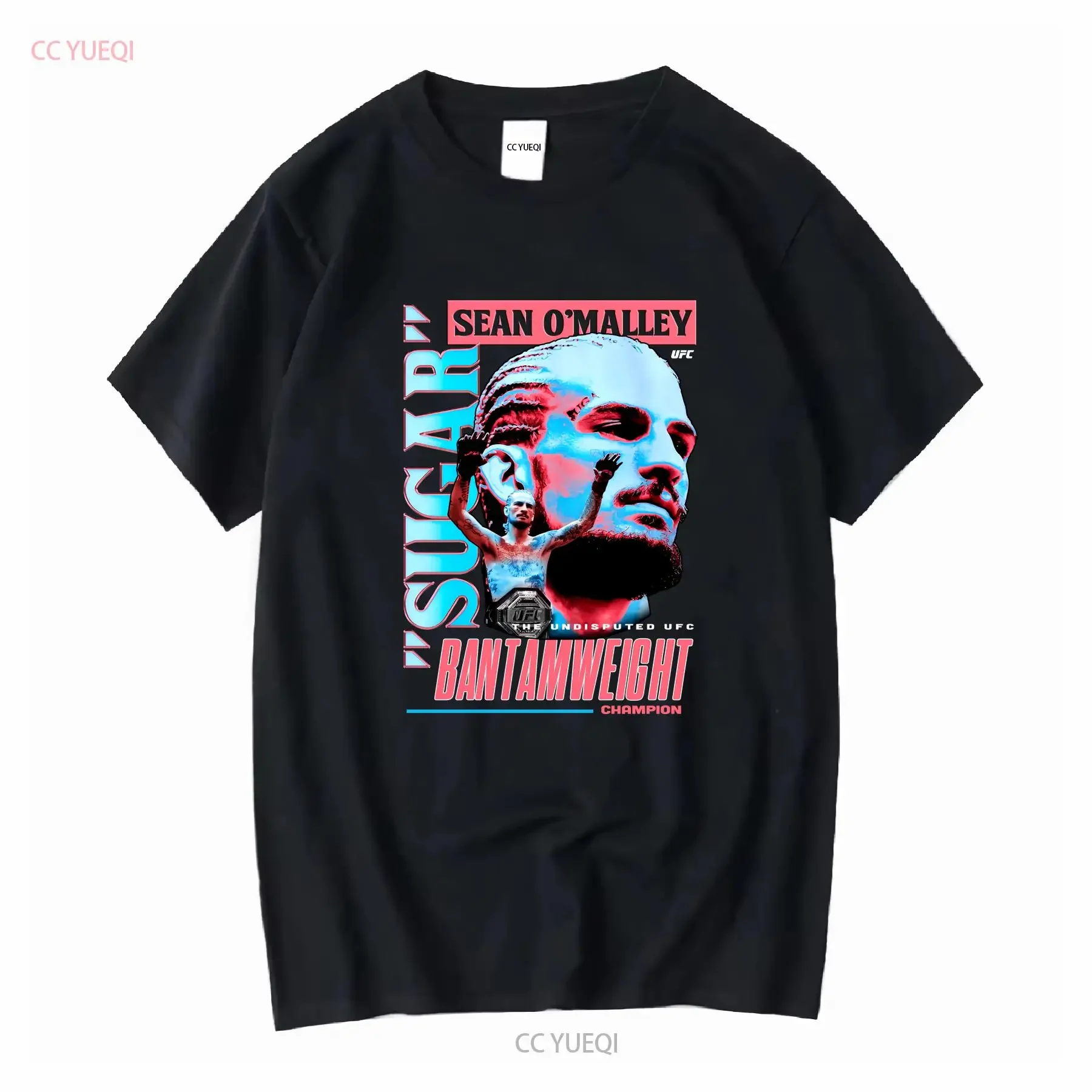 Men' Black Sean Sugar Malley T Shirt Cotton  vintage Washed graphic Stretched Slightly Top For Everyday Wear designer clothes