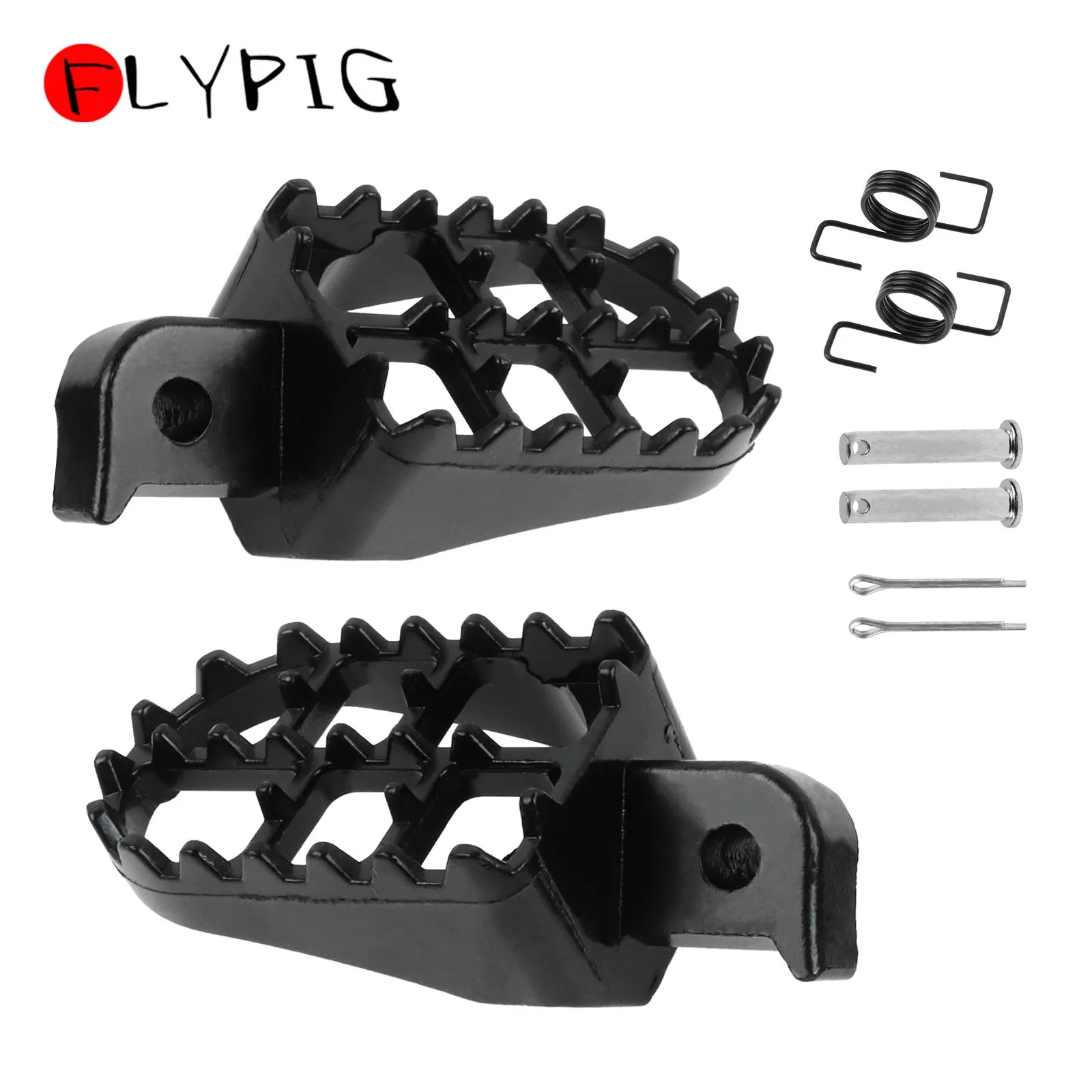 Foot Pegs Rest Footpegs for Yamaha PW 50 80 BW80 DT50 RT100 180 T225S TT225T 110 50E 90 TW200 WR200 250 500 XT225 250 350 YZ125