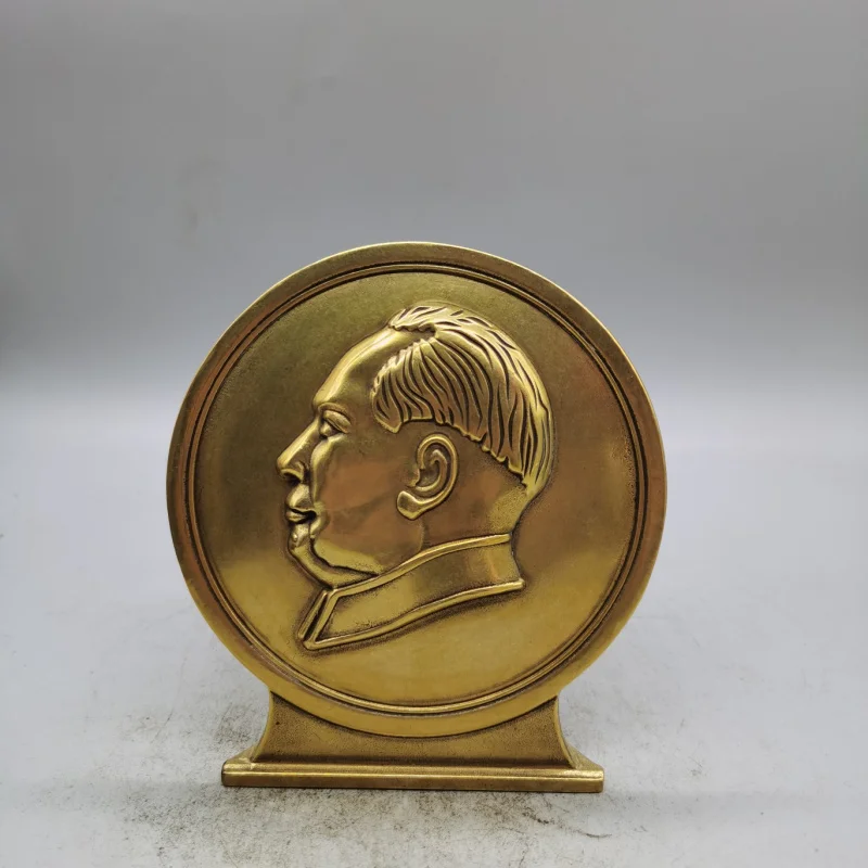 

Антикварная коллекция, бутик, латунный председатель Мао, бронзовая голова, портретные украшения