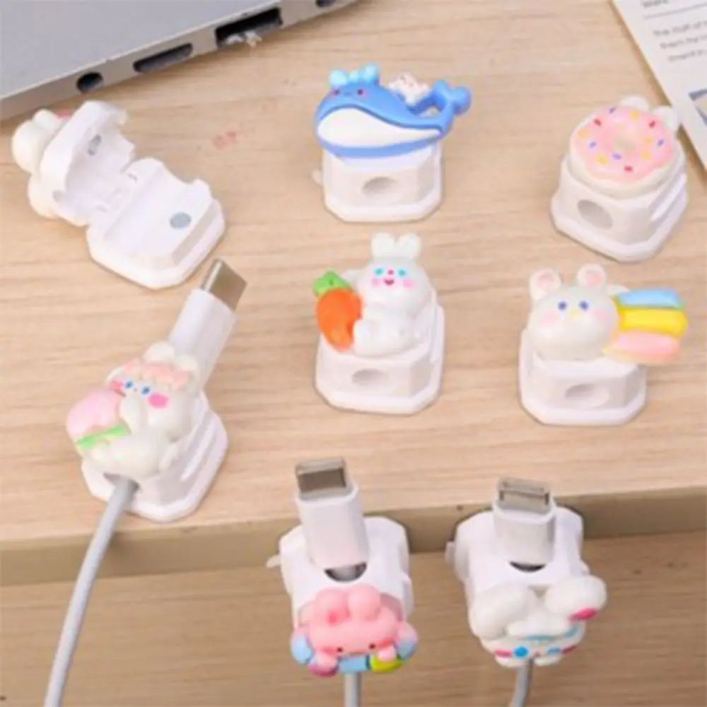 Support de câble de données de bureau en ABS, pince de câble de charge réutilisable, polyvalent, sans poinçon, joli, évalué, portable, nouveau