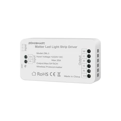Hot sale Matter Wifi LED Strip Light Controller RGBCW Controller LED Strip Bixb//for Home/for Alexa Control Support