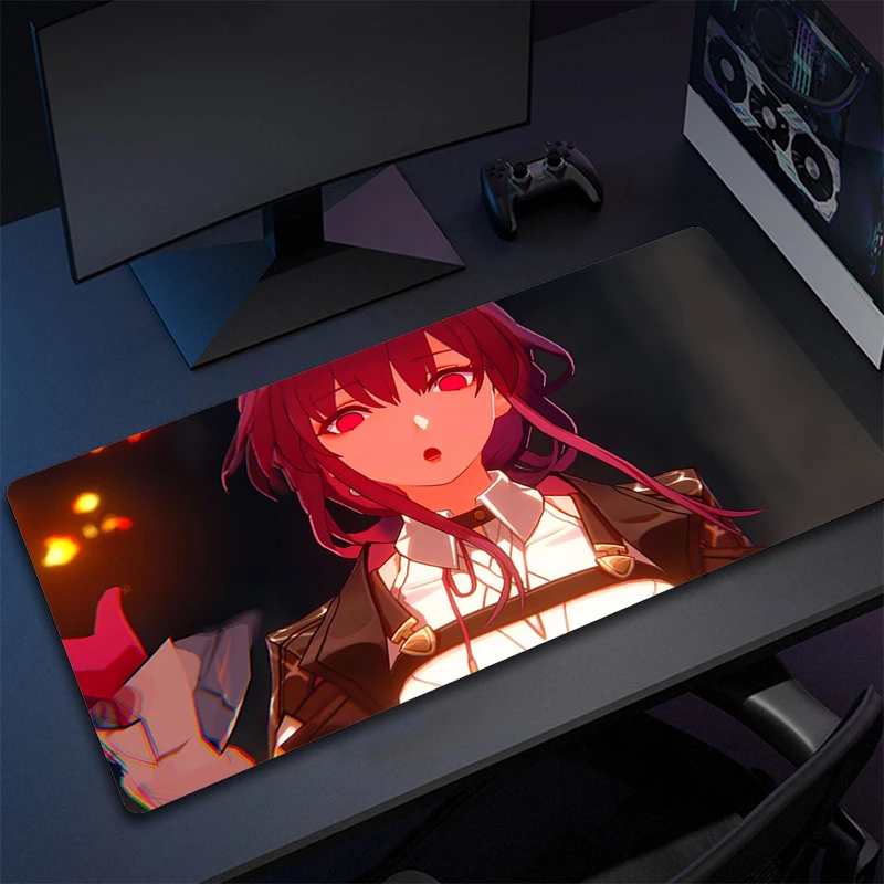 

Computer Mouse Mat Honkai Star Rail Rubber Mousepad Large Gaming Mouse Pad Gamer Keyboard Mat Anime Locking Edge Keyboard Pads