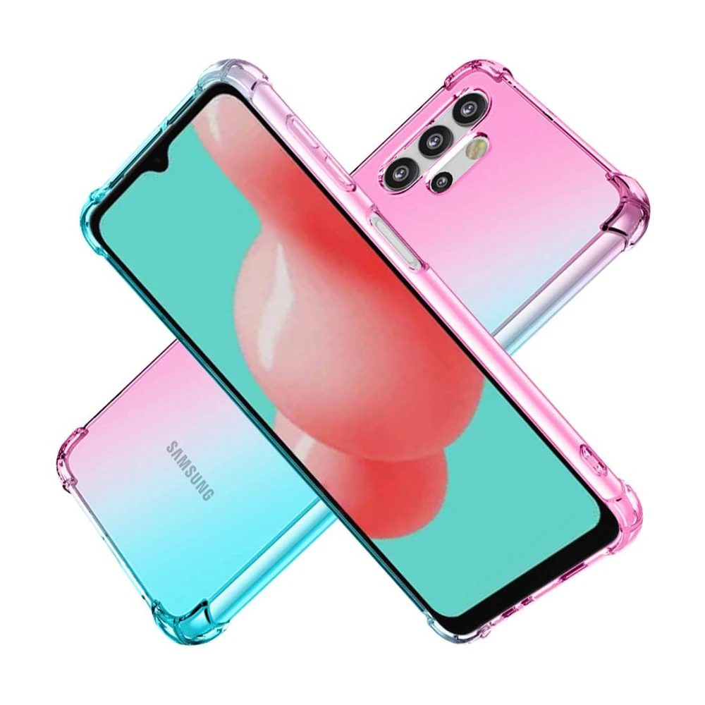 

Half Clear Soft Case Gradient for Samsung Galaxy A72 5G A52 5G A42 5G A32 5G/4G A12 5G/4G A03 Core A01 Core A10E A20E Case Cover