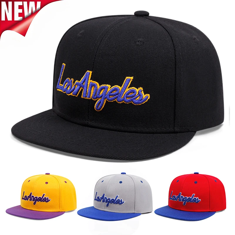 New Men Women Los Angeles Embroidered Baseball Cap Summer Outdoor Sun Hat Hip Hop Adjustable Trucker Caps Cotton Snapback Hats