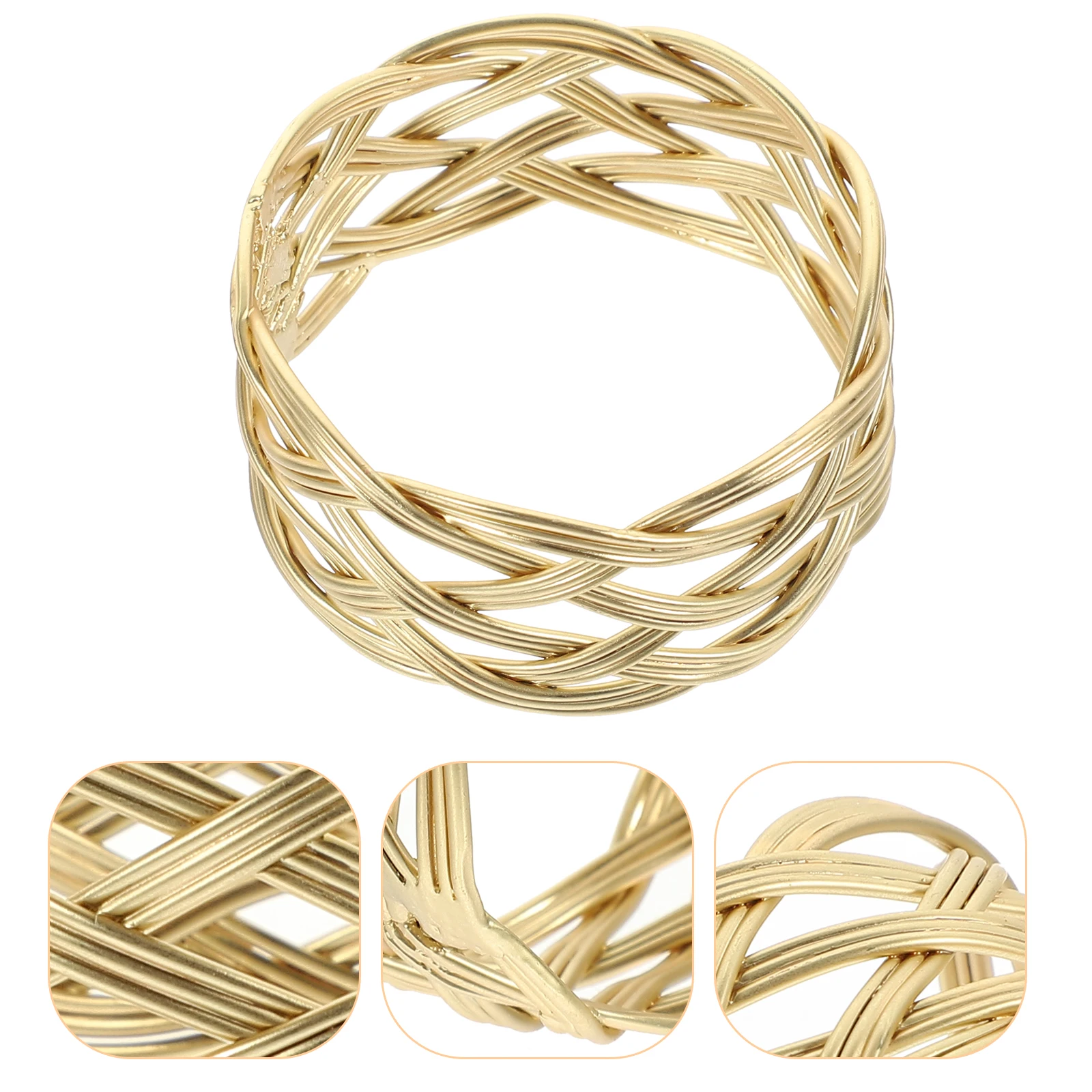 

6 Pcs Napkin Ring Rings Napkins Holders Dining Table for Hollow Out Serviette Set up