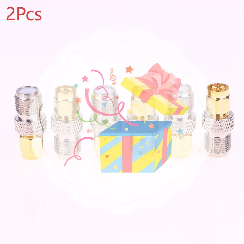 2 قطعة/المجموعة SMA ذكر بدوره F أنثى النحاس RF تحويل رئيس Smaj/FK SMA لولبة داخلية إبرة داخلية بدوره F موضوع خارجي Inn