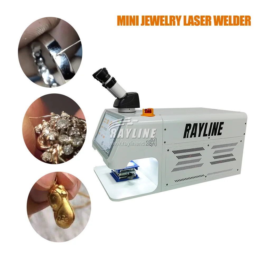 

Rayline Laser TECH Stainless Steel Gold Jewelry Jewellery Desktop Portable Small Mini Yag 200W price ccd Laser Welding Machine F