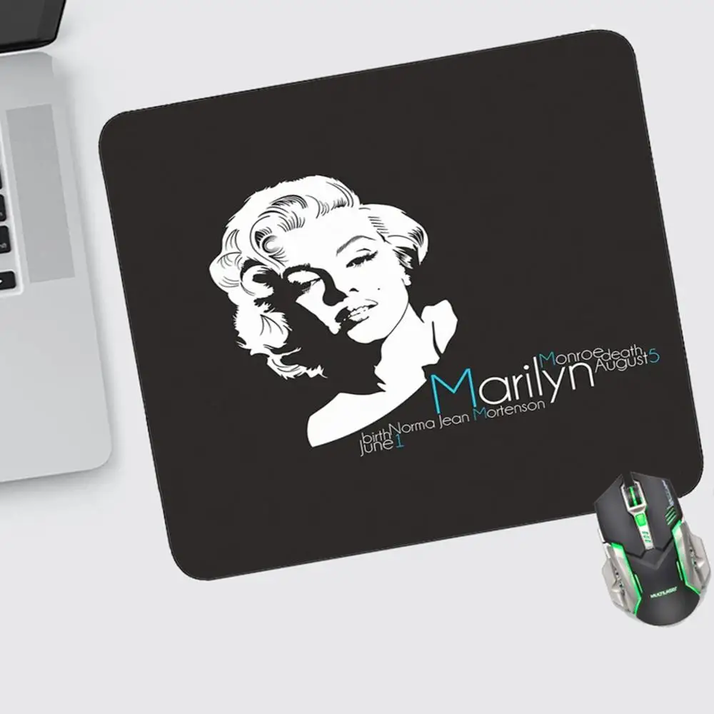 

Marilyn Monroe Mouse Pad Small Gaming Accessories Keyboard Computer Offices Desk Mat Pc Gamer Non-slip Rubber Mousepad