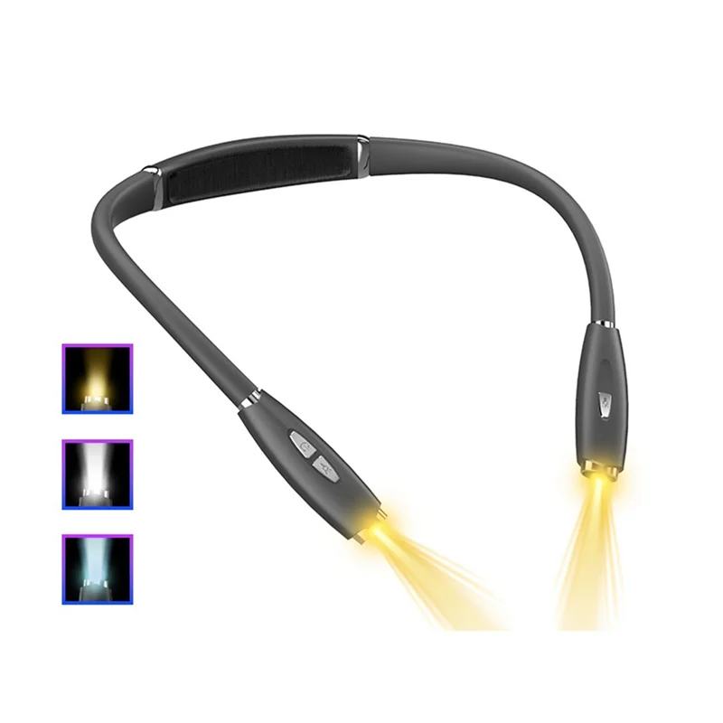 

Y17A Шейная лампа для чтения Шейная лампа для чтения Пластиковая лампа для чтения Портативная USB перезаряжаемая лампа для чтения книг