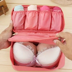 Borsa Organizer per reggiseno e mutandine da viaggio borsa da toilette per biancheria intima portatile borsa portaoggetti con cerniera per cravatte calze intimo borsa cosmetica