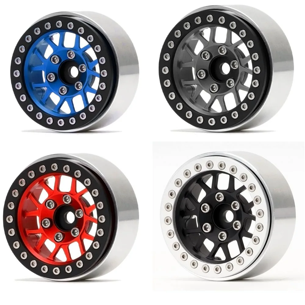 

4pcs 1.9-inch Aluminum Alloy Wheels Hub for 1/10 RC Crawler Car Traxxas TRX4 Defender AXIAL SCX10 RC4WD D90 Jeep Wrangle Cc01