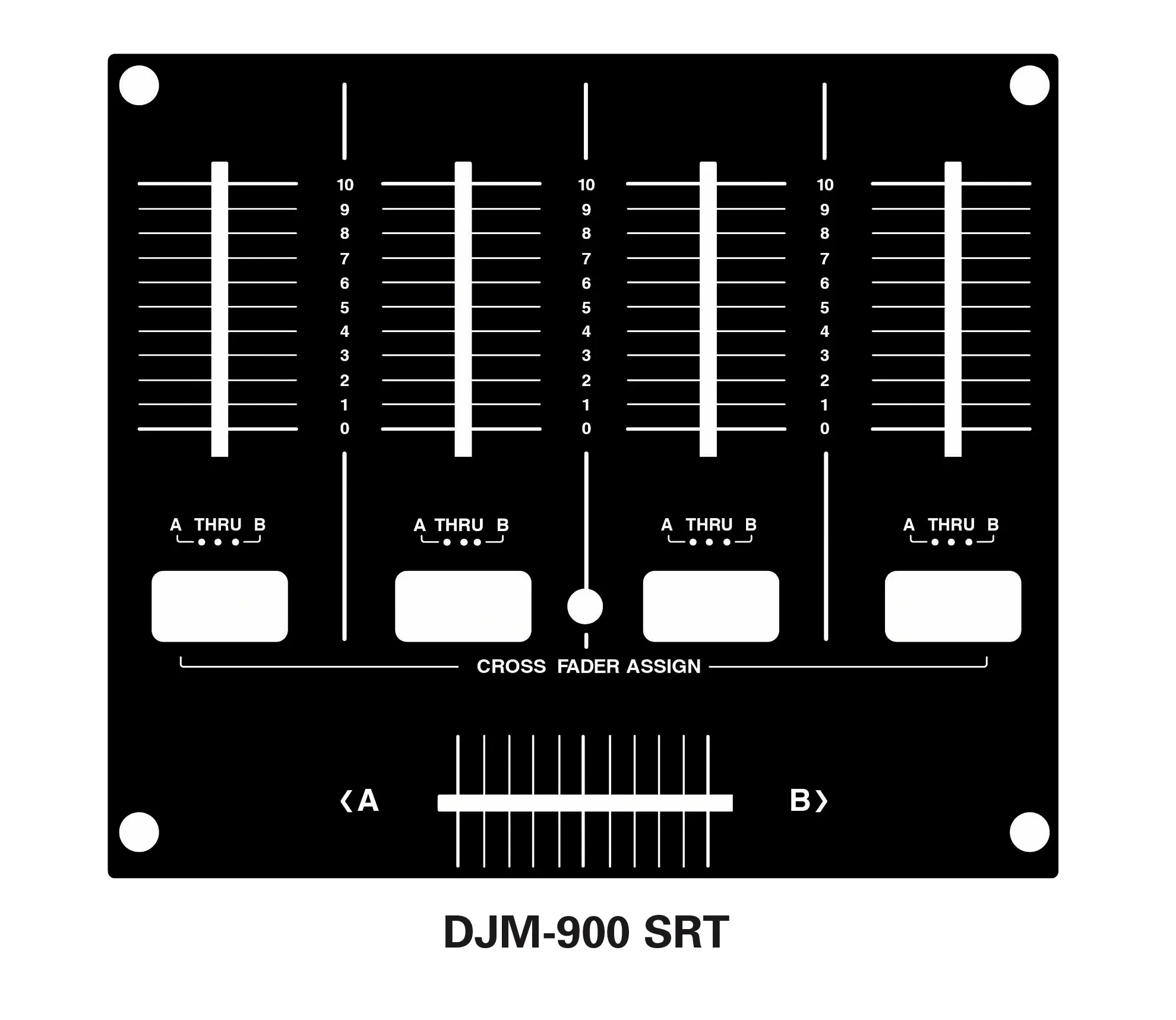 Pioneer Mixer DJM-900 NEXUS SRT NXS2 Fader Panel Protection Film Not ironing plate