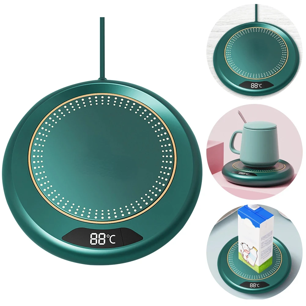 コーヒーマグウォーマー カップヒーター 3ギア温度設定 USB定数カップウォーマー 加熱コースター プレートパッド 紅茶水ミルク用