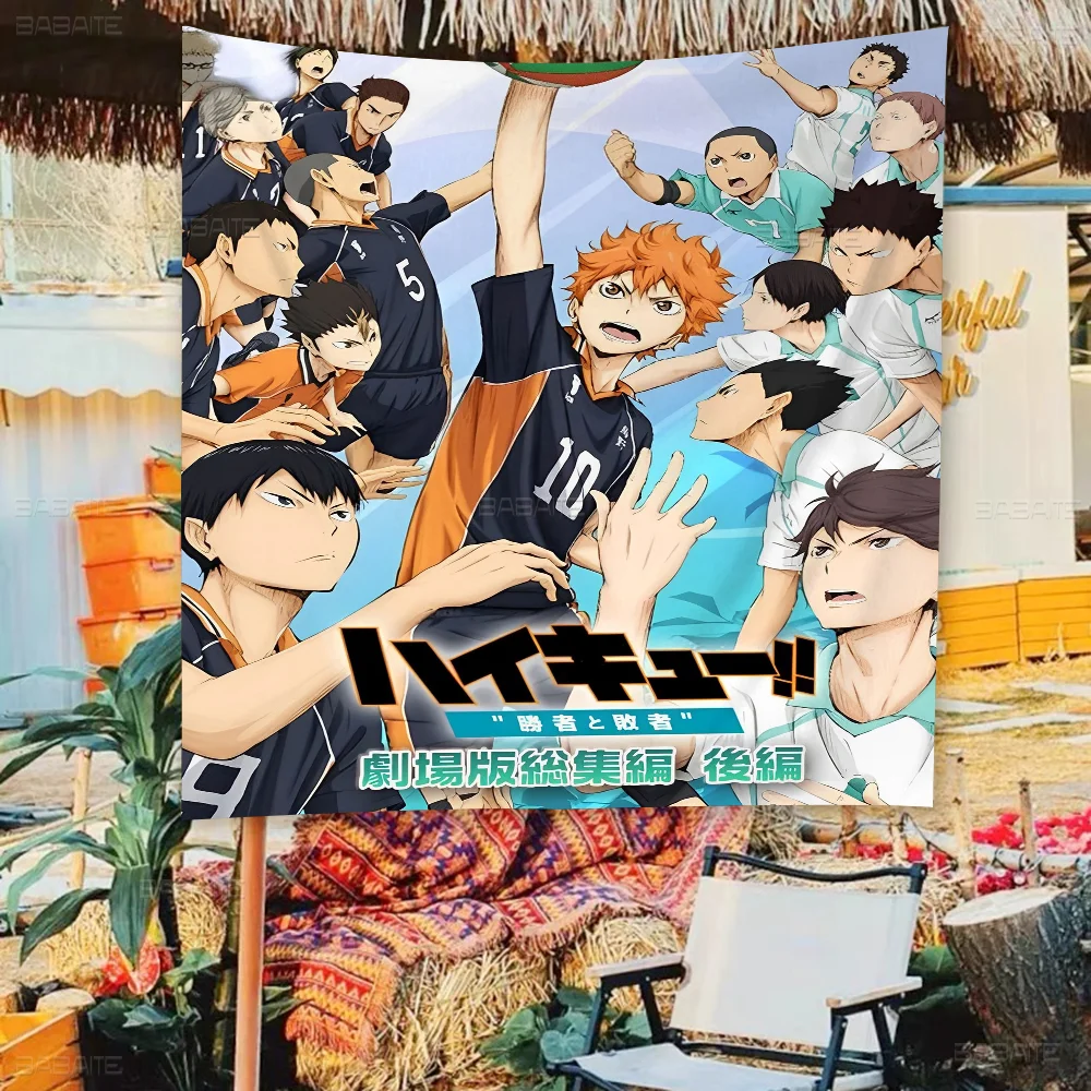 

Classic Anime Haikyuu!! High End Quality Banner Printing Artistic Atmosphere Style Camping Flag