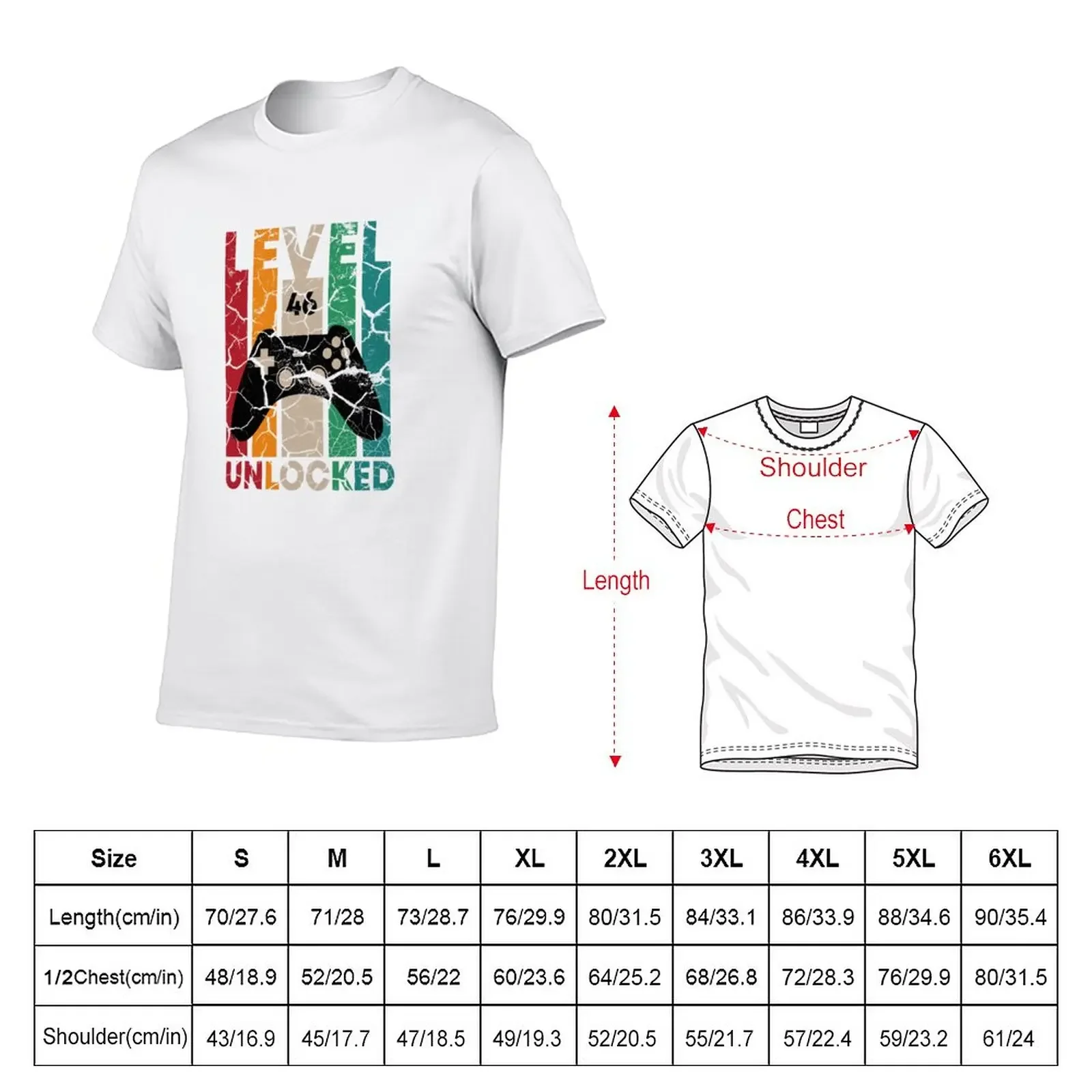 New Level 46 Unlocked,46 Birthday Gift T-Shirt graphic t shirts plain t-shirt funny t shirts plain t shirts men