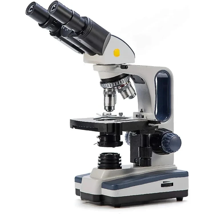 SW350B 40X-2500X Magnification, Siedentopf Binocular Head, Research-Grade Compound Lab Microscope