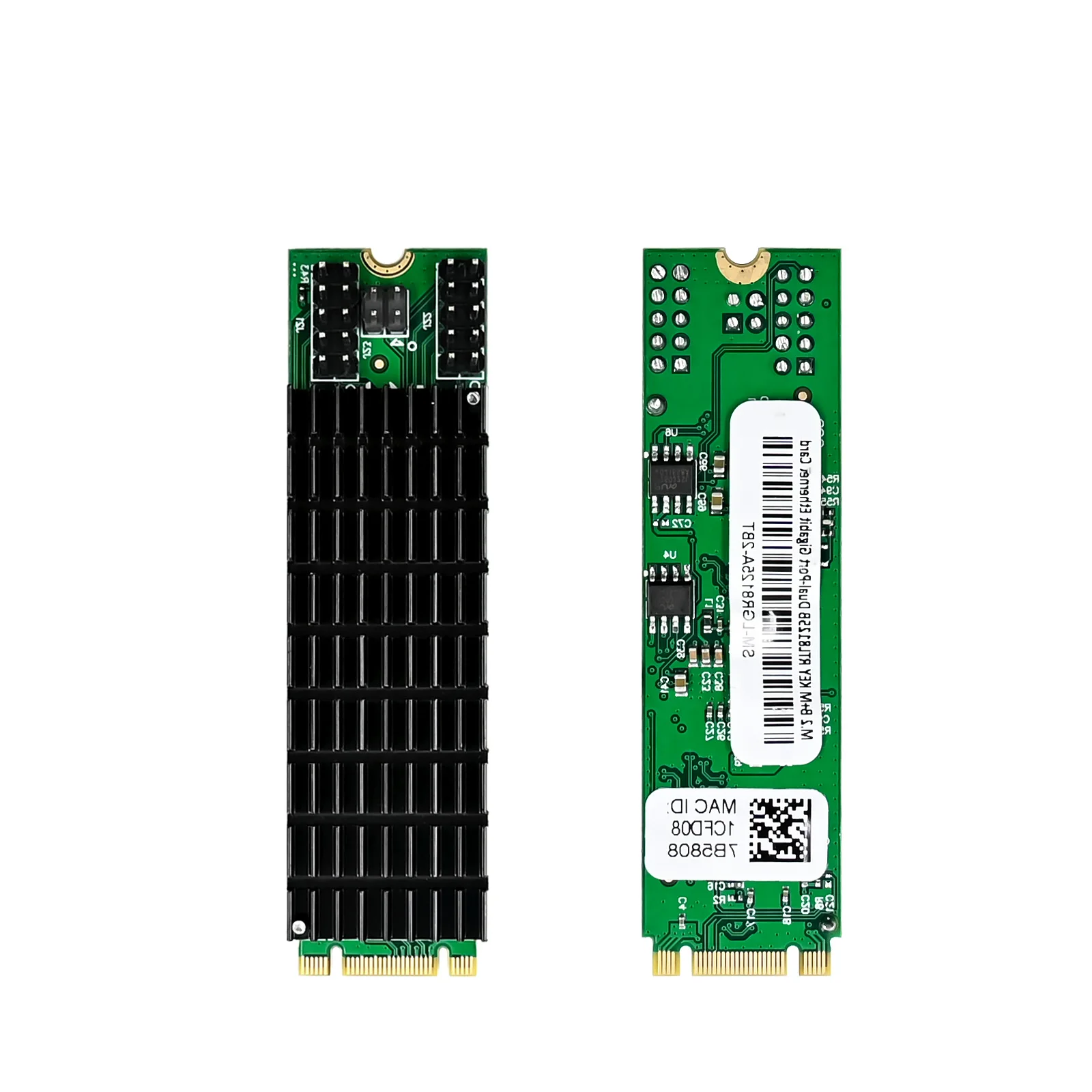 SUNWEIT ST7371 M.2 B=M RTL8125B 3,5W Dual-RJ45 10/100/1000/2.5GM Bekabelde netwerkadapter Interne desktop NIC-voorraad