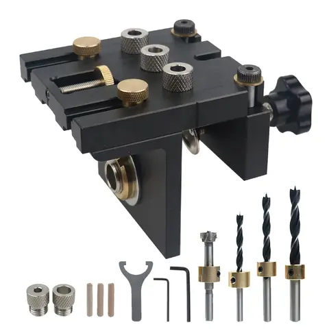 Woodworking Doweling Jig Kit 3 in 1 9USEMACHINE