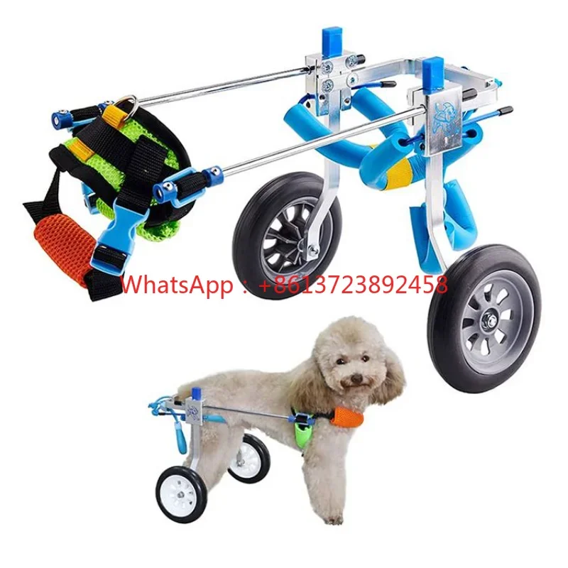 

Veterinary Equipment Adjustable Dog Wheelchair Fordable pet Wheelchair for Back Legs Assist with Paralyzed Hind Limbs Recover