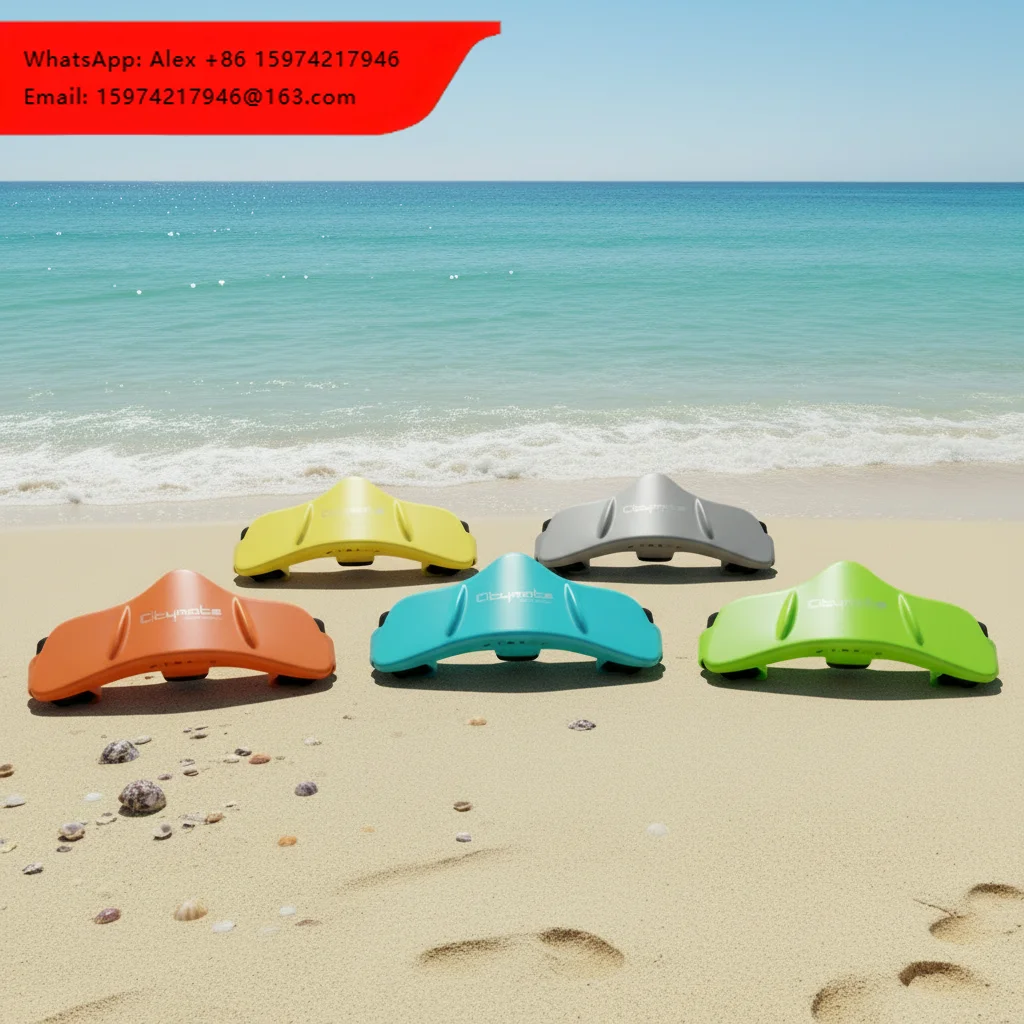 Two-Speed Adjustable Underwater Booster Lightweight Aluminum & Plastic Electric DPV 7.0AH Battery 1.8M/S Speed Long Battery Life