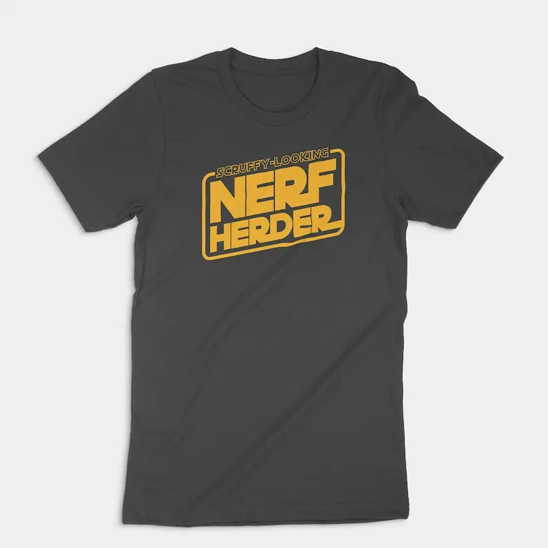 Scruffy-looking Nerf Herder Shirt Cotton Men's Crew Neck Printed Graphic Tee