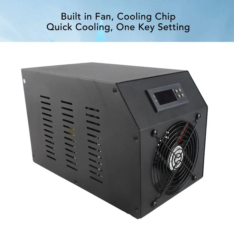 Aquarium Water Chiller with Pump and Hose 16 Gal 60L Water Cooling System for Coral Fish Shrimp Hydroponic Tank