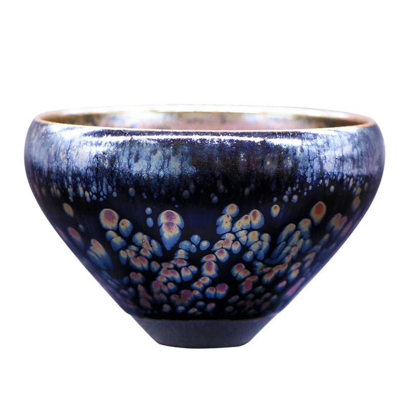 Zixintang Zheng Yong Longyan Jianzhan Colorful Gold Oil Dropping Master Handmade Raw Mineral Set Tea Cup