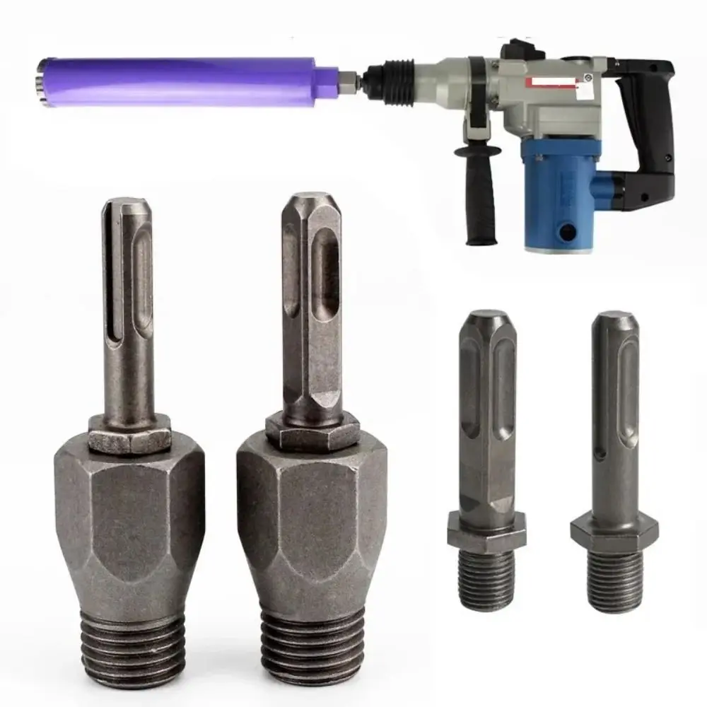 M22 Thread Electric Hammer Adapter Integrated/split Impact Resistant Water Drill Bit Extension Rod Anti-slip