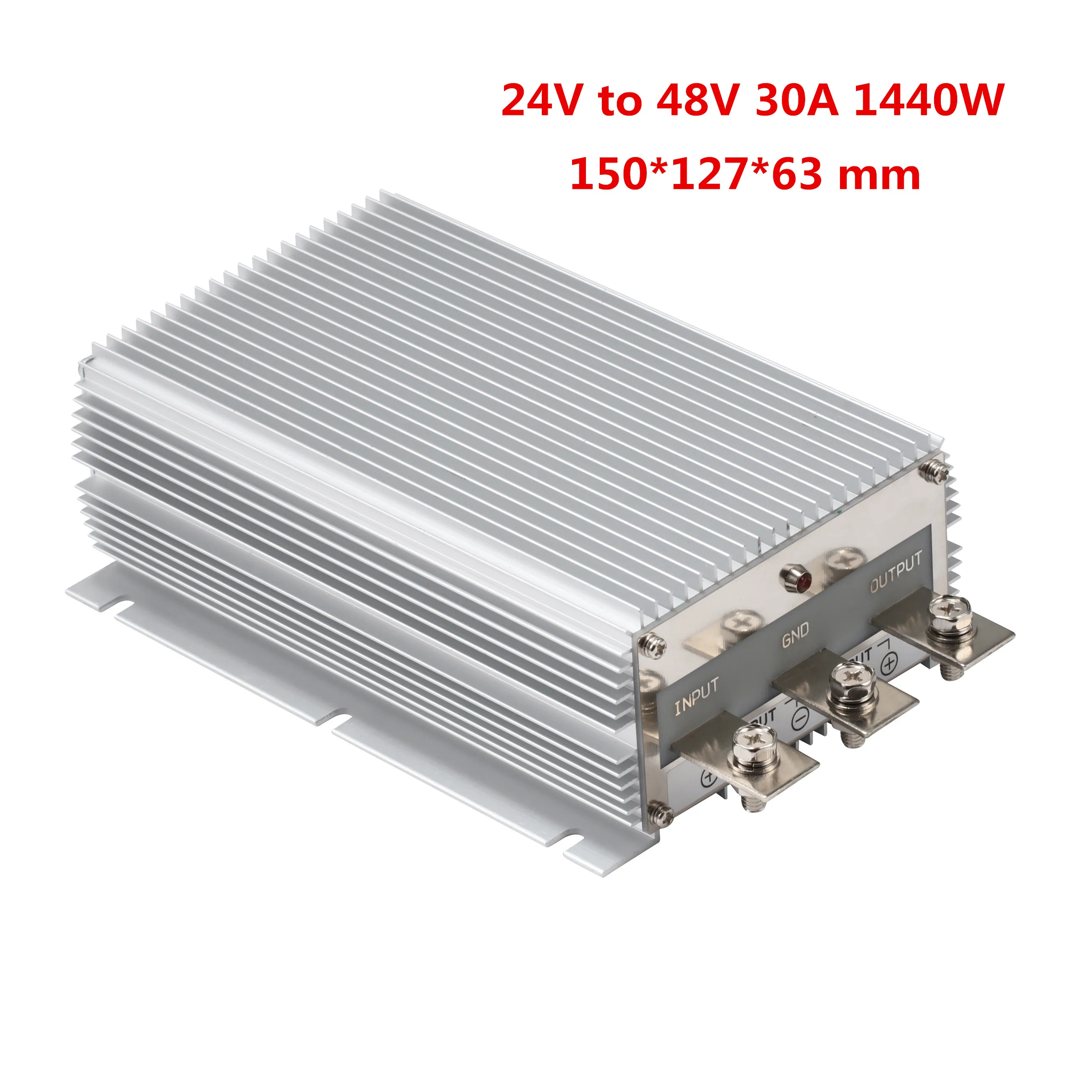 24 V to 48V 30A 1440W Step Up Transformer DC DC Converter Voltage Regulator Booster Waterproof Power Supply for Car LED Solar