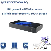 SZBOX JX2 N5105 Pocket MINI PC WINS 11 WIFI6 BT5.2 DDR4 M.2 2280 NVME /SATA LAN Mini Table PC HD Type-C Dual Screen