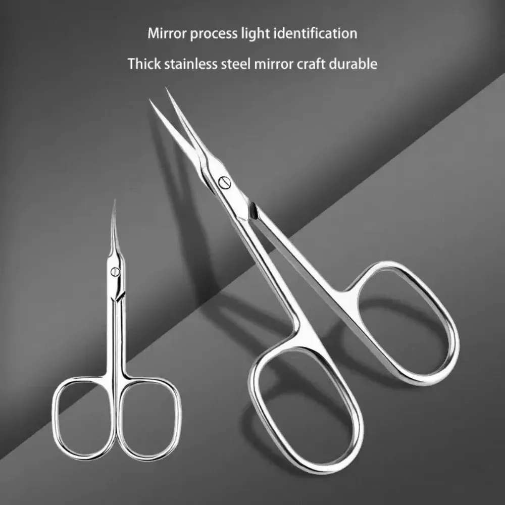 Maniküre-Nagelhautschere aus Edelstahl mit spitzer Klinge, zum Entfernen von abgestorbener Haut für die tägliche Pflege der Nagelhaut.