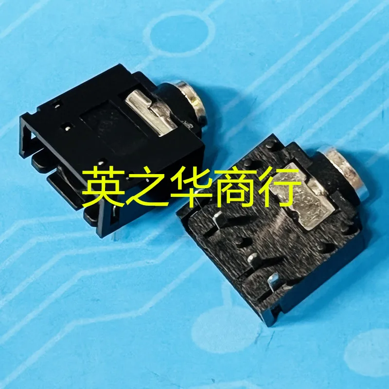 

50pcs orginal new 3.5mm audio and video socket dual channel female PJ307 headphone jack 5 feet 3F07 red green black copper head