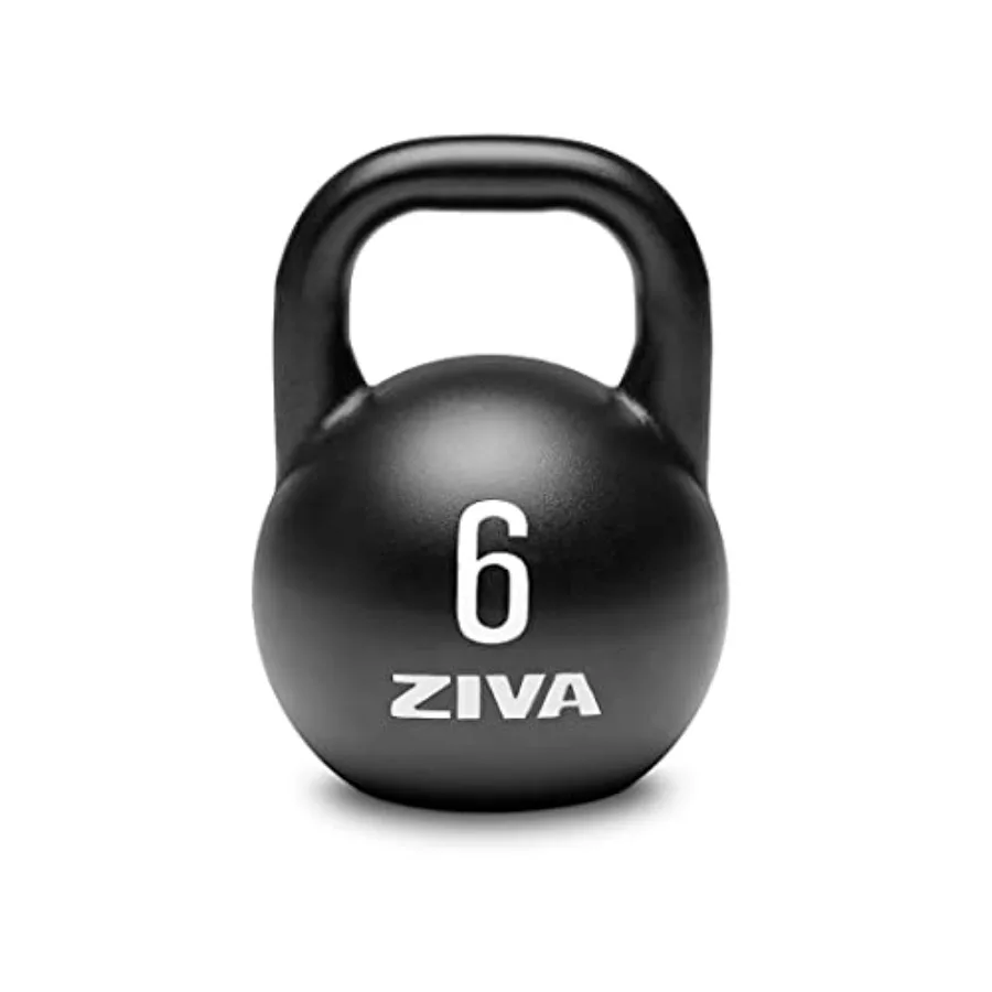 

Steel competition kettlebells for functional training steel construction black with red accents crack-resistant powder coating