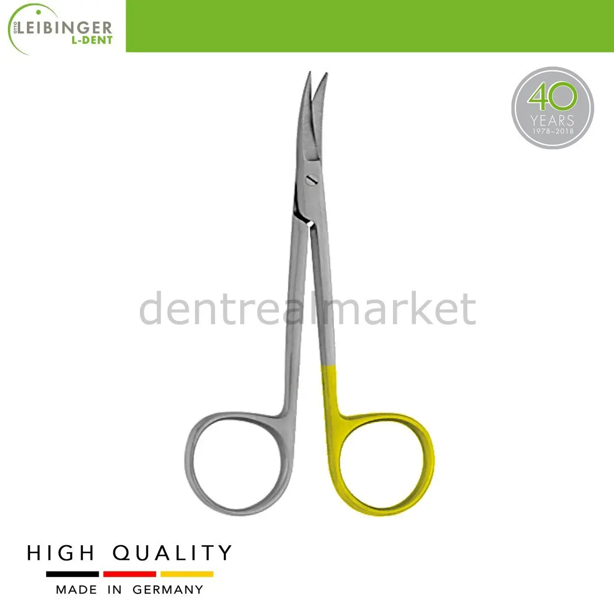 Otto Leibinger - Iris Surgical Scissors SC - Tungsten Carpide - Curved - 11,5 cm