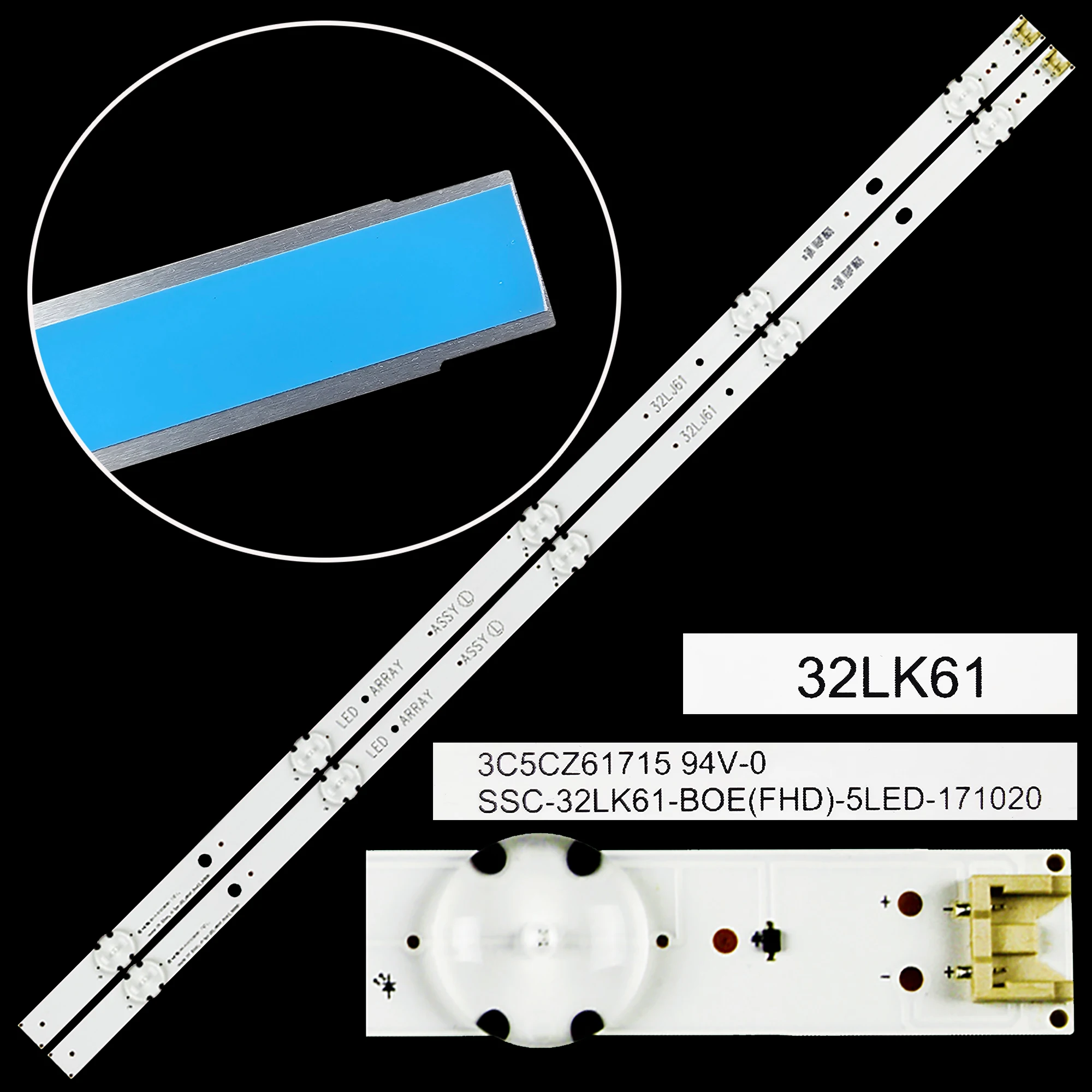 LED strip 5 lamp for SSC_32LJ61_BOE(FHD) 32LJ610V HC320DUN-ABSL1-A14X 32LK61 32LJ510U HL-99320A30-0501S-01 A2 99320CSP1313