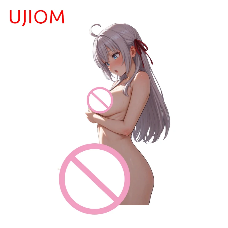 UJIOM Anime Futa Alya Sitting Posture Wall Sticker Creative Adorable Cartoon Girl Smart Home Refrigerator Decals Chic Room Decor