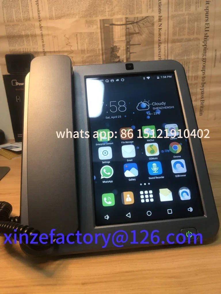 

Customizable Android Fixed Wireless landline 4G SIM network videophone glob universal elderly