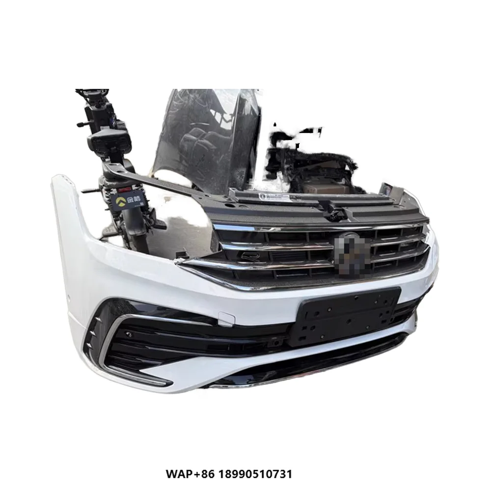 

Original Second-hand Front Bumper Assembly with Electronic Fan Water tank Frame Tiguan L Suitable