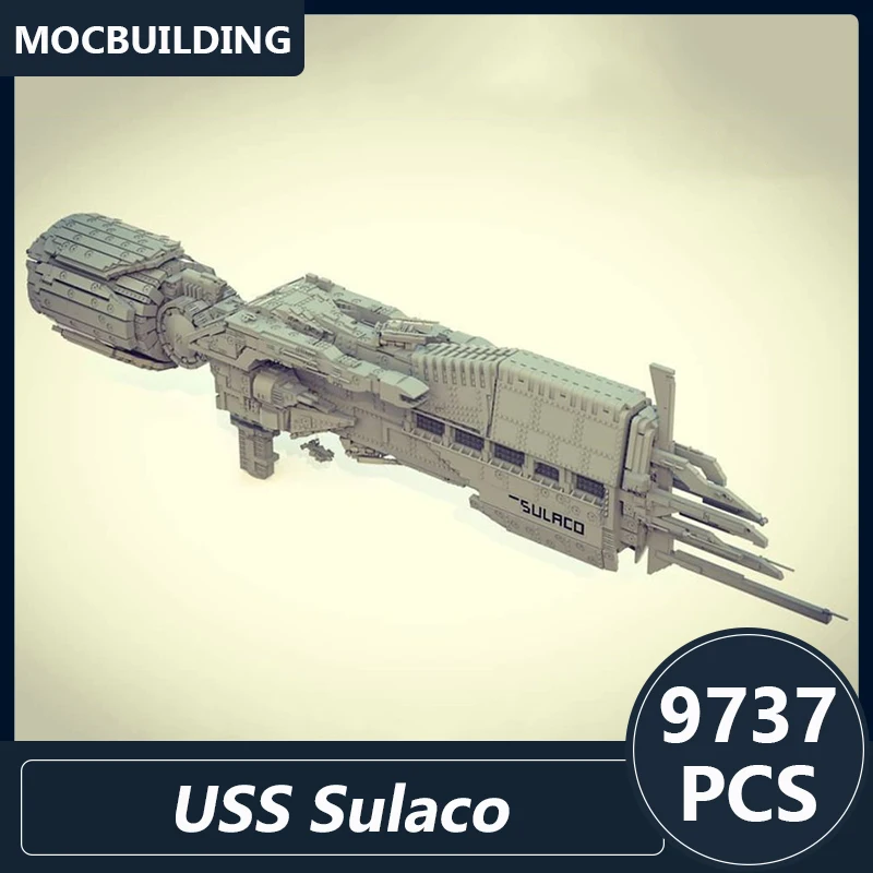 Sulaco Spaceship Model Moc Building Blocks Space Series Diy Assembled Bricks Educational Creative Display Xmas Toy Gifts 9737PCS