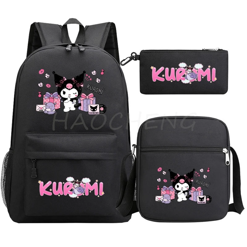 Mochilas Lovely Kuromi Melody School Bags Teenage Backpack Boys Girls Backpack Mochila Feminina Laptop Travel Backpack Bookbag