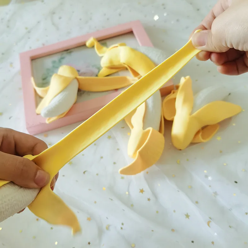 크리스탈 버블 물 흡수 붓기 구슬 스퀴즈 바나나 어린이와 성인 스트레스 릴리프 장난감 휴일 선물