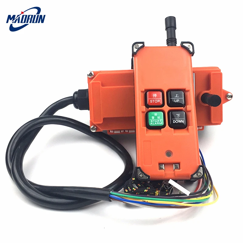 Remote Control Distance Of 4 Keys For Overhead Crane Wireless Radio Universal Ac/Dc12V 24 V 110V 220V 380V