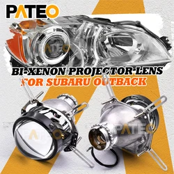 D2S HID Bi-xenon Projector 3'' Headlight Lens For Subaru Outback Repair Retrofit DIY Kit For Hella G5 3R Honeycomb Etching Style