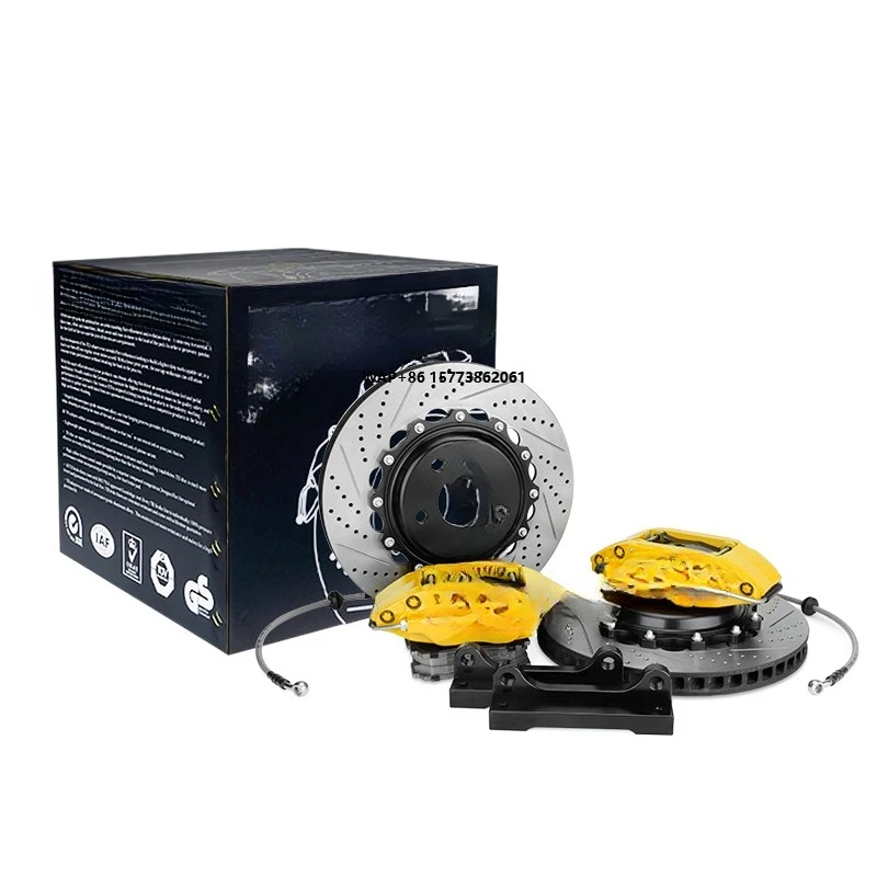 

TEI Brake Kit 4pot Caliper Kit with Disc Rotor 300x28MM Two-Piece Forged Caliper for Smart W451 2007-2014 16/17/18Inch Wheel