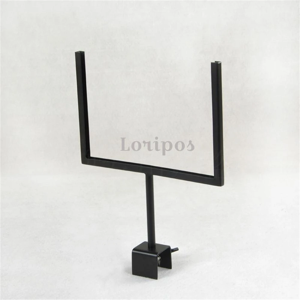 Loripos Card Buckle Metal Shelf Talker Double-sided Poster Display Stand Holder for A4 or A5 Discount Advertising Banner