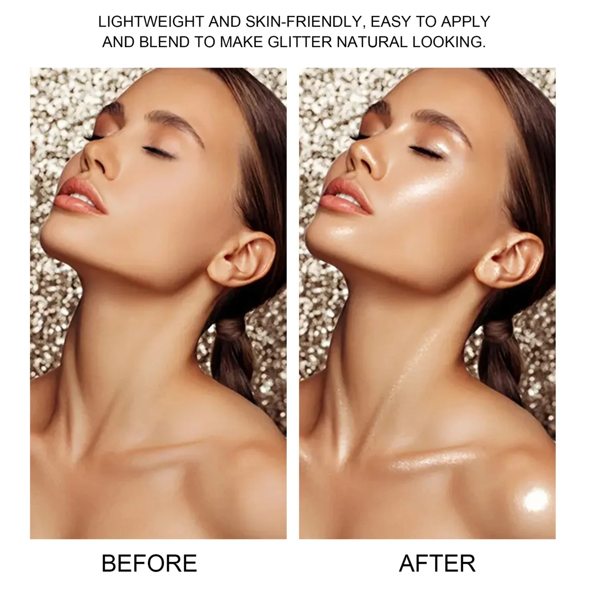 5 Colors Beauty High-Gloss Diamond Shimmering Spray Highlight Powder for Face and Body Highlighter Makeup Beauty Glazed