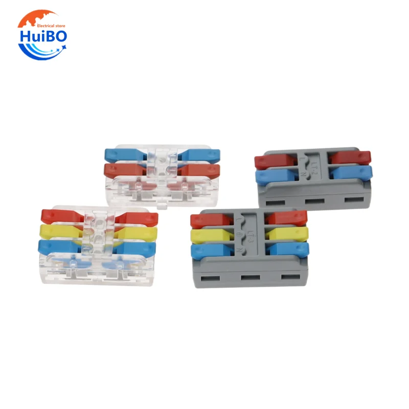 

Universal Compact Connector Splitter Quick Electrical Cable Splice terminal Block Hard And Soft Wire Universal Quick Terminal
