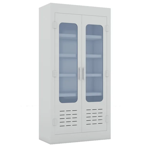 خزانة تخزين زجاجات الكاشف الكيميائي للمختبر Cartmay، خزانة أوعية زجاجية